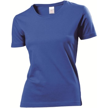 Se Stedman Classic Women T-shirt Kongeblå bomuld Large Dame ved Timarco