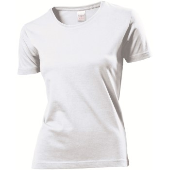 Se Stedman Classic Women T-shirt Hvid bomuld Small Dame ved Timarco