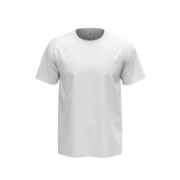 Se Stedman Comfort Men T-shirt Hvid bomuld Medium Herre ved Timarco