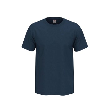 Stedman Comfort Men T-shirt Marineblå bomuld Large Herre