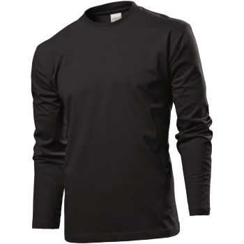 Stedman Comfort-T Long Sleeve Sort bomuld Medium Herre