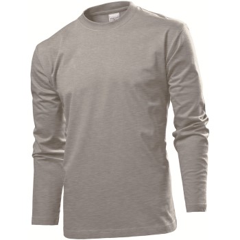 Se Stedman Comfort-T Long Sleeve Grå bomuld Large Herre ved Timarco