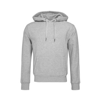 Se Stedman Men Active Sweat Hoodie Gråmelerad Medium Herre ved Timarco