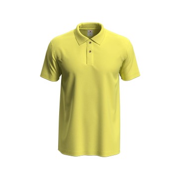 Stedman Polo Men Gul bomuld Medium Herre