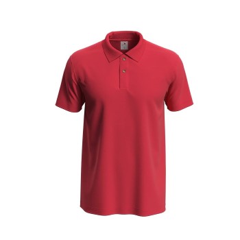 Stedman Polo Men Rød bomuld XX-Large Herre