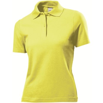 Se Stedman Polo Women Gul bomuld Small Dame ved Timarco