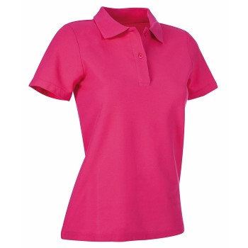 Se Stedman Polo Women Rosa bomuld Large Dame ved Timarco