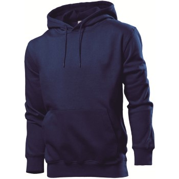 Stedman Sweatshirt Hooded Men Marineblå Small Herre