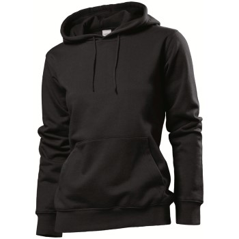 Se Stedman Sweatshirt Hooded Women Sort Small Dame ved Timarco