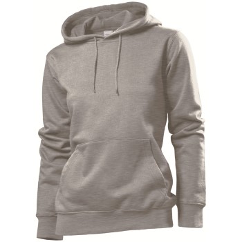 Stedman Sweatshirt Hooded Women Mørkgrå  Small Dame