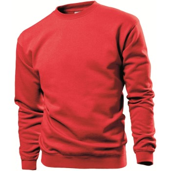 Se Stedman Sweatshirt Men Rød Small Herre ved Timarco