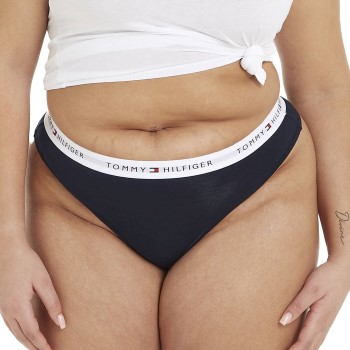 Tommy Hilfiger Trusser Curve LOGO Waistband Thong Mørkblå XX-Large Dame