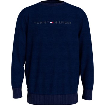 Se Tommy Hilfiger Icon Logo Relaxed Fit Sweatshirt Mørkblå Large Herre ved Timarco