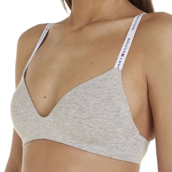 Tommy Hilfiger Bh Icon Triangle Bra Lysegrå Large Dame