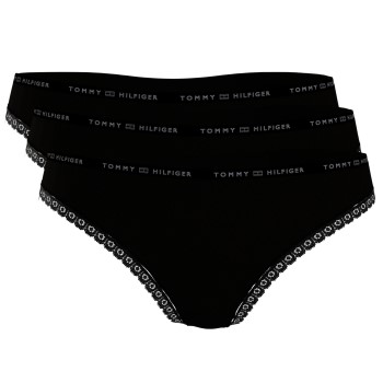 Tommy Hilfiger Trusser 3P Lace Brief Sort Small Dame