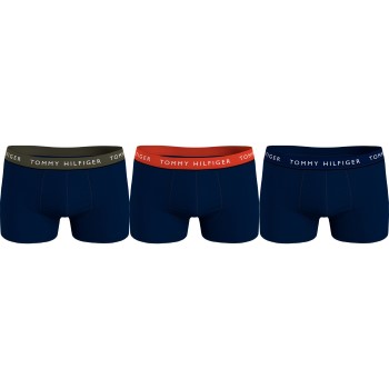 Tommy Hilfiger 3P Logo Essential Trunks Mørkblå Medium Herre