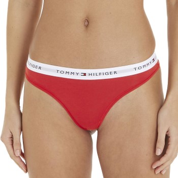 Tommy Hilfiger Trusser LOGO Waistband Thong Rød Large Dame