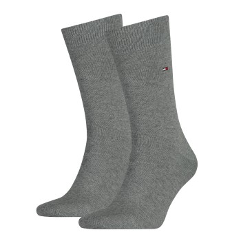 Tommy Hilfiger Legwear Tommy Hilfiger Strømper 2P Men Classic Sock Grå Str 39/42 Herre