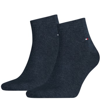 Tommy Hilfiger Legwear Tommy Hilfiger Strømper 2P Men Quarter Sock Blå Str 39/42 Herre