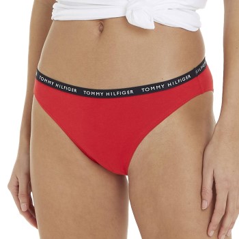 Tommy Hilfiger Trusser 3P Recycled Essentials Bikini Rød/Blå Small Dame