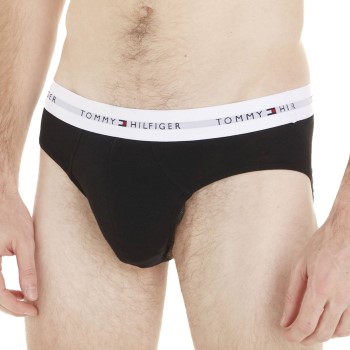 Tommy Hilfiger 5P Signature Cotton Essential Briefs Sort bomuld Large Herre