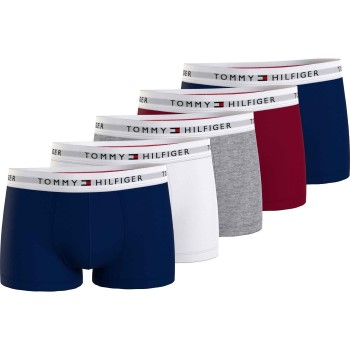 Tommy Hilfiger 5P Signature Cotton Essential Trunk Flerfarvet bomuld XX-Large Herre