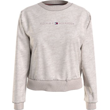 Se Tommy Hilfiger Tonal Logo Lounge Sweatshirt Beige Large Dame ved Timarco