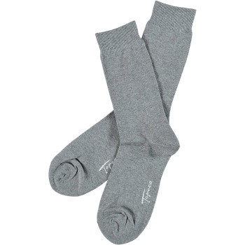 Topeco Strømper Men Classic Socks Plain Grå Str 41/45 Herre