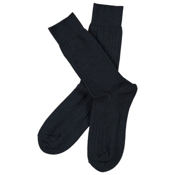 Topeco Strømper Men Wool Rib Socks Marineblå Str 41/45 Herre