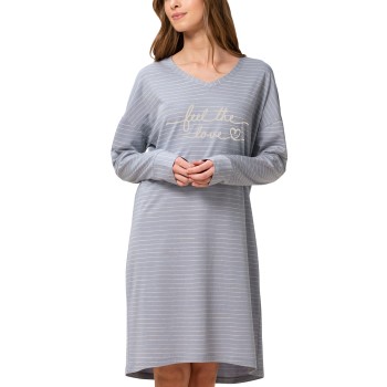 Se Triumph Lounge Me Cotton NDK SLS Nightdress Grå 42 Dame ved Timarco