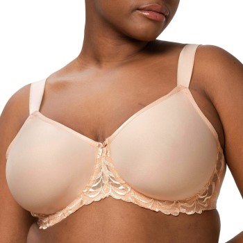 Triumph Bh Modern Finesse Minimizer Underwire Bra Beige C 75 Dame