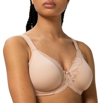 Triumph Bh Modern Lace Cotton Underwire Bra Beige B 85 Dame