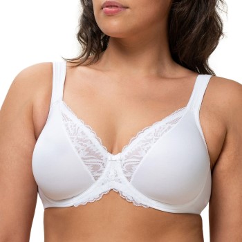 Triumph Bh Modern Lace Cotton Underwire Bra Hvid B 80 Dame