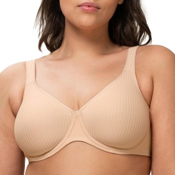 Triumph Bh Modern Soft Cotton Underwire Bra Beige B 75 Dame