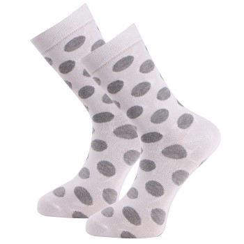 Trofé Trofe Bamboo Dot Socks Strømper 2P Hvid Str 35/38 Dame