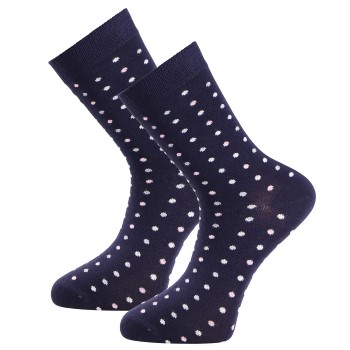 Trofé Trofe Bamboo Small Dot Socks Strømper Marineblå Str 39/42 Dame