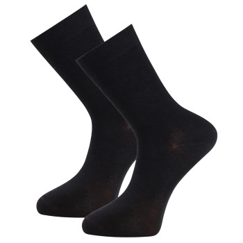 Trofé Trofe Bamboo Socks Strømper 2P Sort Str 35/38 Dame