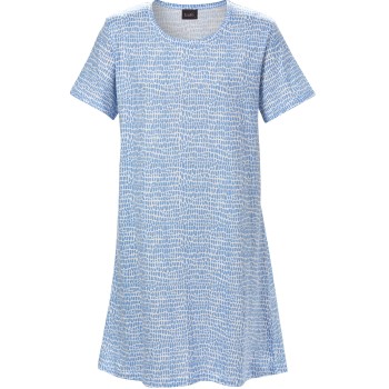 Trofé Trofe Croco Big T-Shirt Dress Blå Mønster bomuld Medium Dame