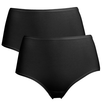 Trofé Trofe Midi Briefs Bamboo Mix Trusser 2P Sort Small Dame