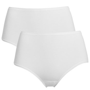 Trofé Trofe Midi Briefs Bamboo Mix Trusser 2P Hvid Medium Dame