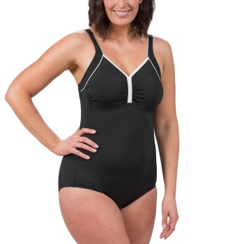 Trofé Trofe Swimsuit Prosthetic Chlorine Resistant Sort/Hvid polyester B 38 Dame