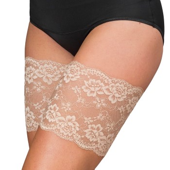 Trofé Trofe Thigh Lace Strømpebukser Beige polyamid Medium Dame