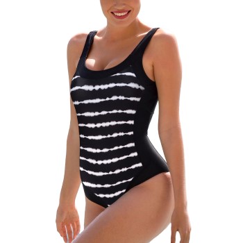 Wiki Isabella Classic Swimsuit Sort Mønster 40 Dame