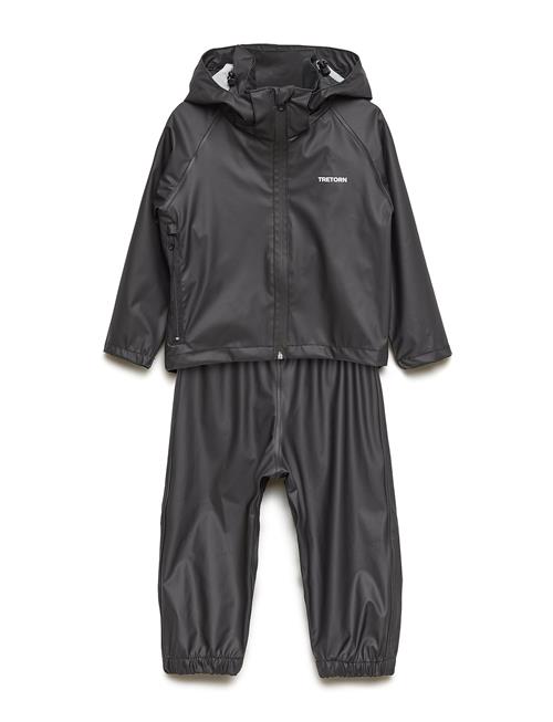 Se Tretorn Kids Packable Rainset Tretorn Black ved Booztlet