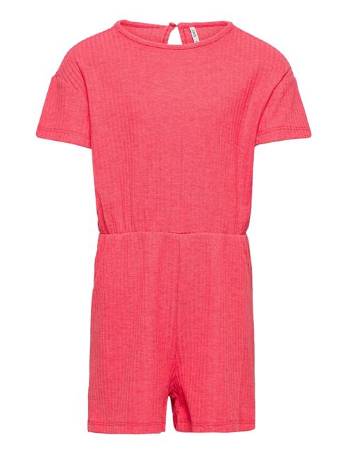 Se Kids Only Kognella S/S Playsuit Jrs Kids Only Pink ved Booztlet