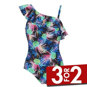 Damella Teresa Floral Swimsuit Flerfarvet 38 Dame