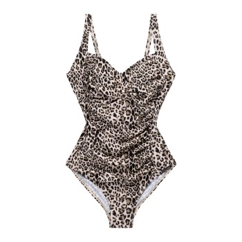 Se Panos Emporio Leopard Potenza Swimsuit Leopard polyamid 38 Dame ved Timarco