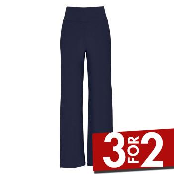 Damella Bamboo Lounge Pants Marineblå Bambus Small Dame