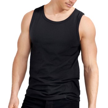 Bread & Boxers Bread and Boxers Tank Relaxed Sort økologisk bomuld Medium Herre