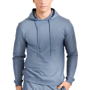 Se Bread & Boxers Bread and Boxers Organic Cotton Men Hooded Shirt Lyseblå Medium Herre ved Timarco